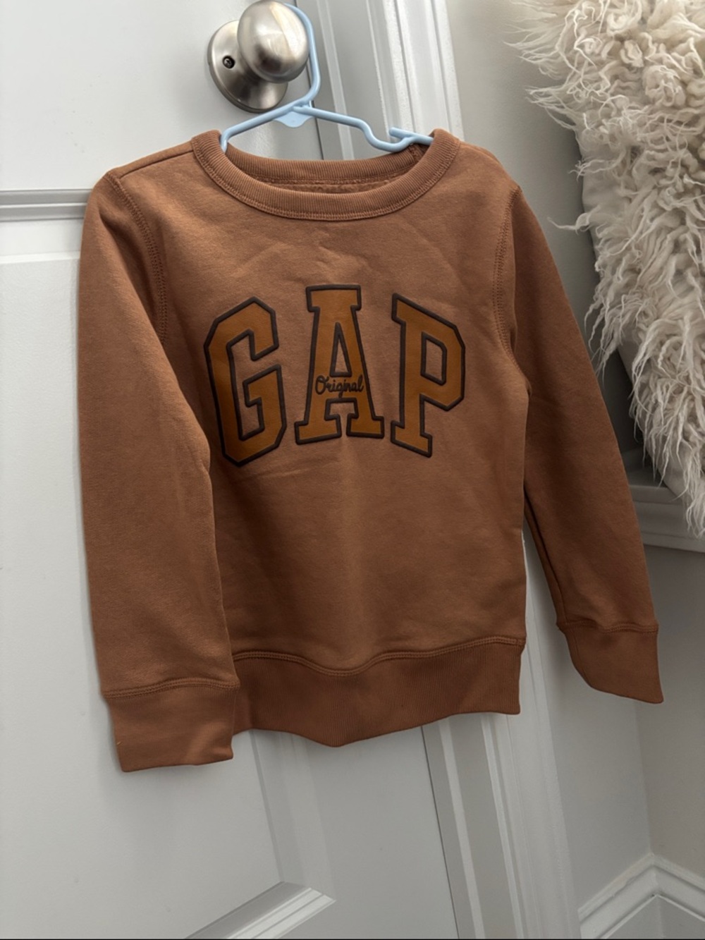 GAP Kids Rust Brown Logo Sweatshirt